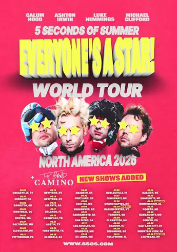 5 Seconds of Summer concert poster