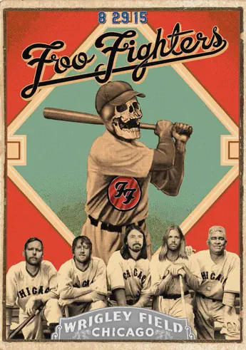 Foo Fighters concert poster