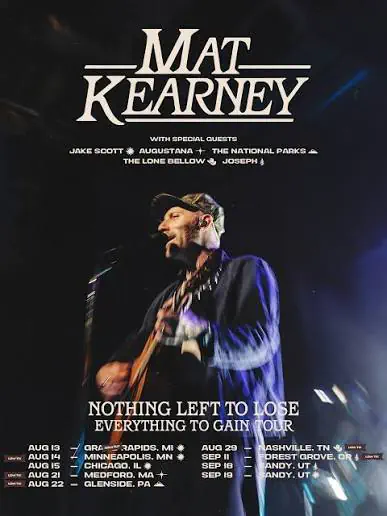 Mat Kearney concert poster