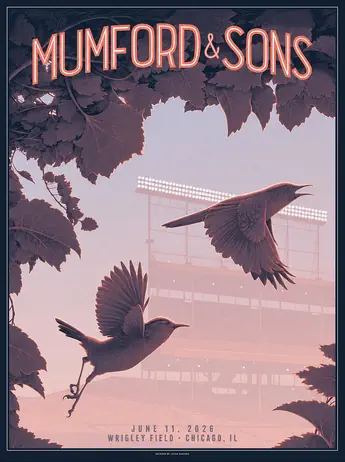 Mumford & Sons concert poster