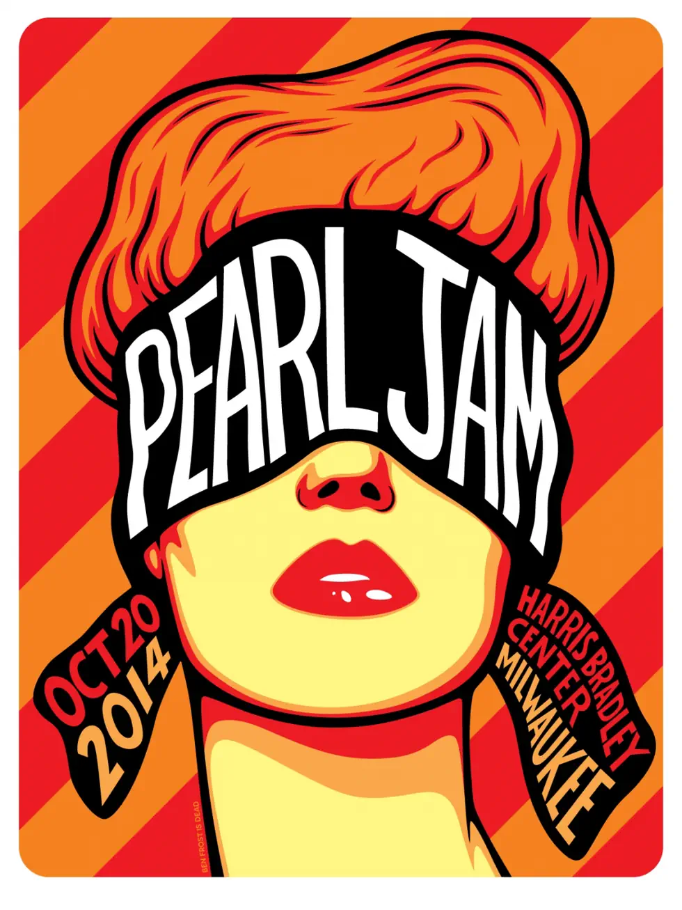 Pearl Jam concert poster