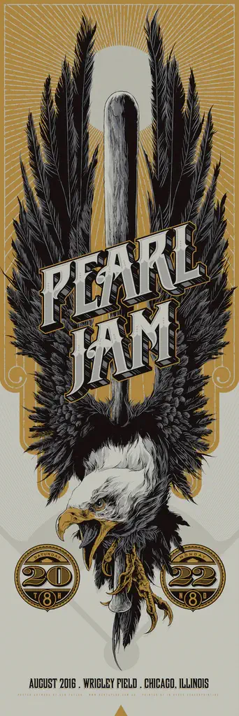 Pearl Jam concert poster