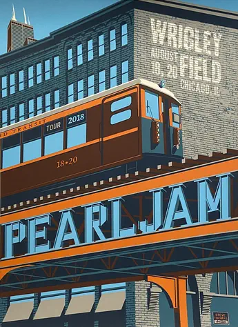Pearl Jam concert poster