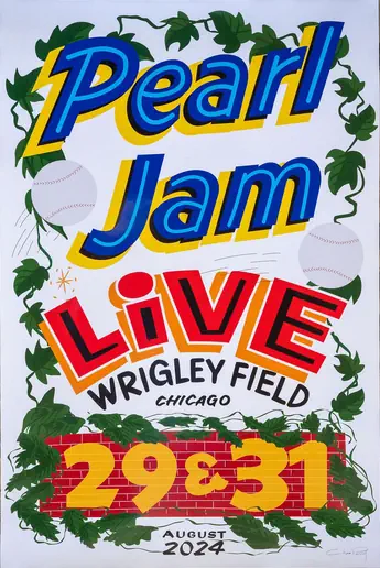 Pearl Jam concert poster