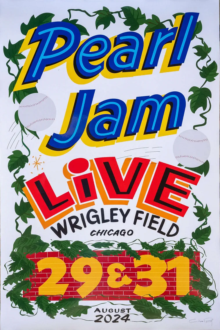 Pearl Jam concert poster