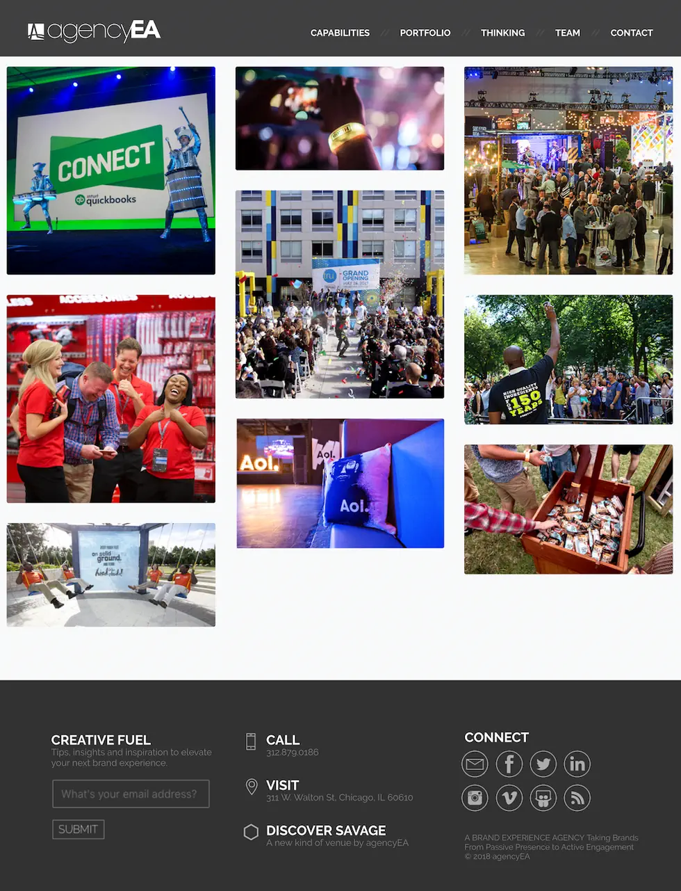 Agency EA portfolio page